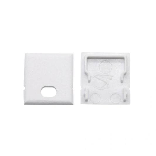 Led profiel 1 meter opbouw breed 19 mm rechte afdekkap