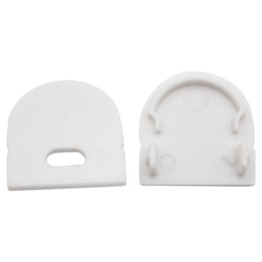 Led profiel 1 meter opbouw breed 19 mm ronde afdekkap