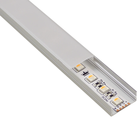 Led profiel 1 meter opbouw breed laag 10 mm