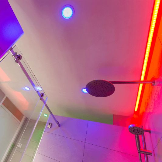 Led profiel 4 meter opbouw breed laag 10 mm