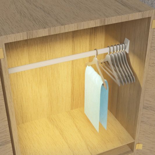 Led profiel garderobe kast verlichting 1,5 meter