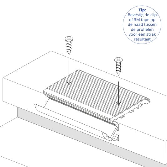 Led profiel traprand 1 meter