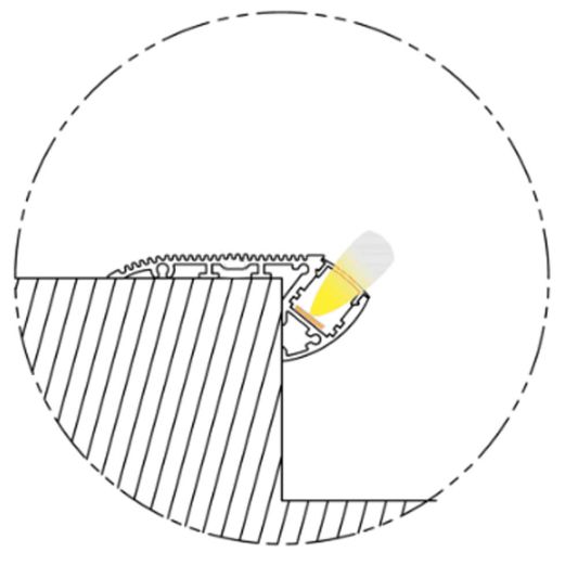 Led profiel traprand 2 meter