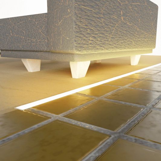 Led profiel voor vloer 1 meter inbouw 8 mm