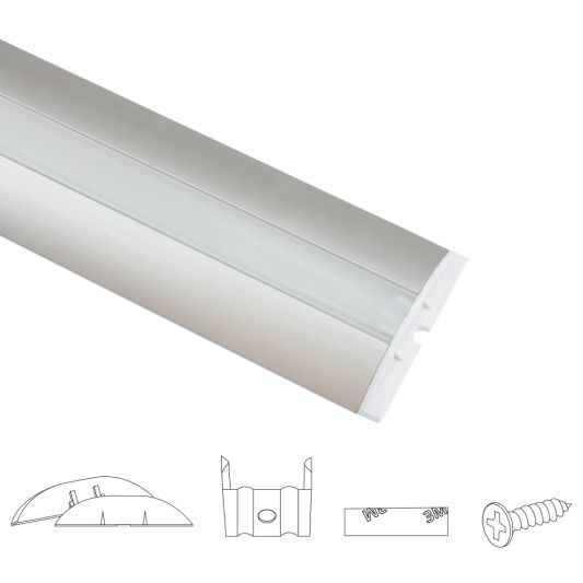 Led profiel voor vloer 2 meter opbouw 10 mm