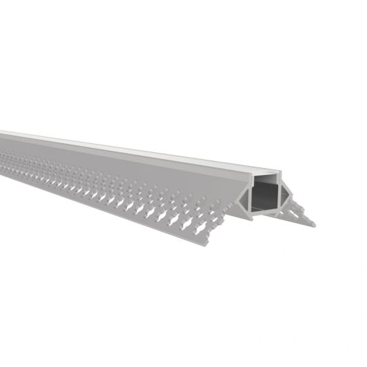 Led tegel profiel / led stuc profiel buitenhoek smal 1,5 meter