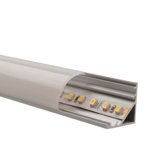 Ledstrip profiel hoek Slim line - compleet met afdekkap 4 meter