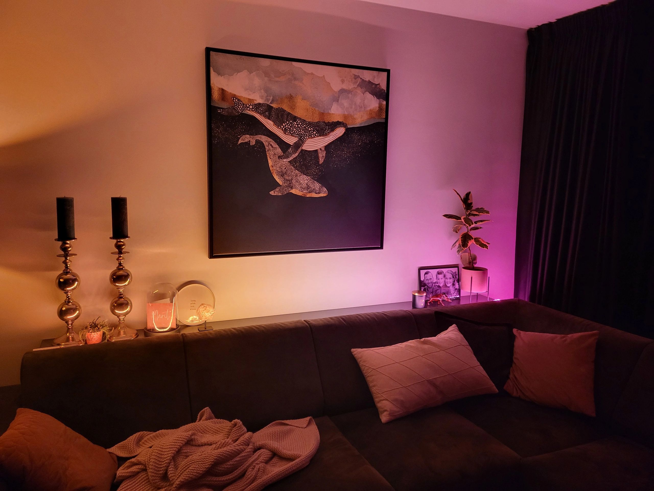 3 meter ledstrip profiel Basic Line zwart opbouw - breed en hoog - compleet met afdekkap