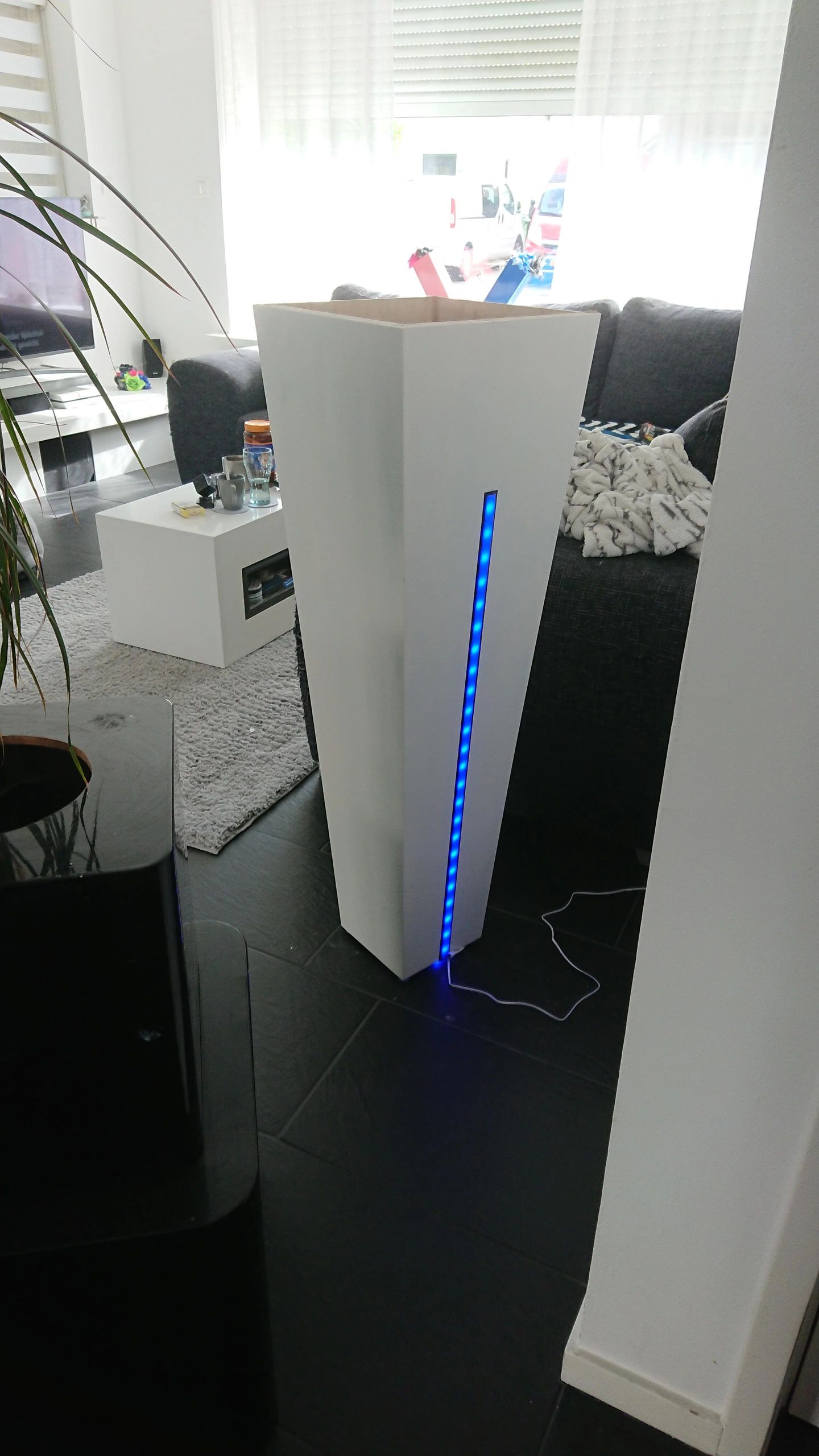 Aluminium ledstrip profiel zwart inbouw 1M Slim Line - 7 mm hoog - Compleet met afdekkap