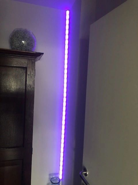 Ledstrip hoekprofiel 1 meter ronde afdekkap breed 30 mm